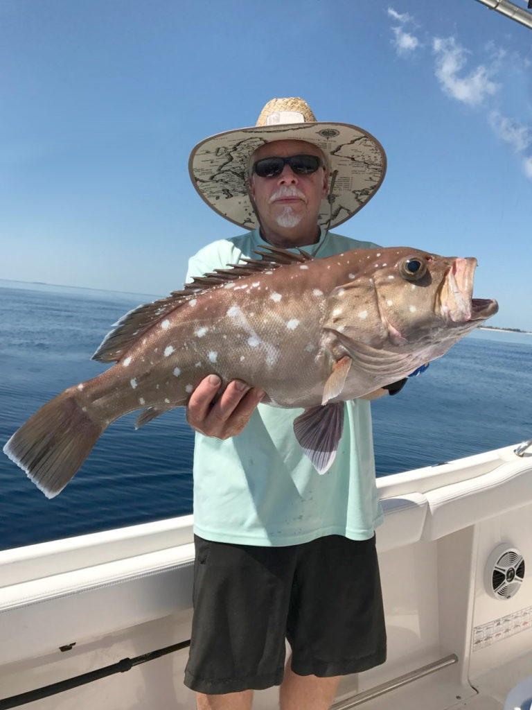 Mike with Snowy Grouper